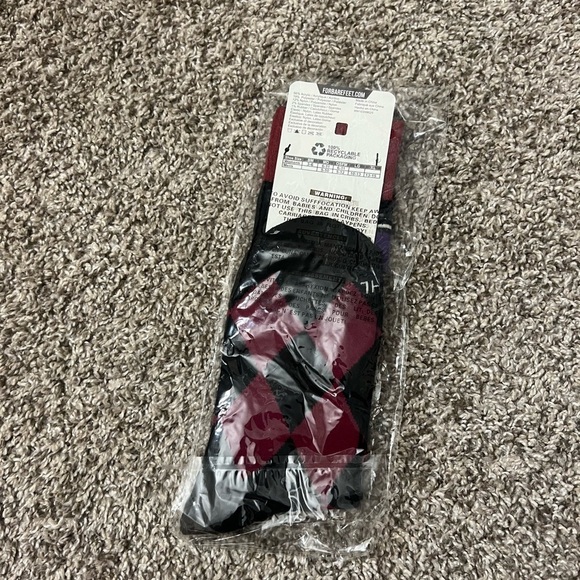 For Bare Feet Big Arizona Coyotes Diamond Socks - Picture 3 of 4